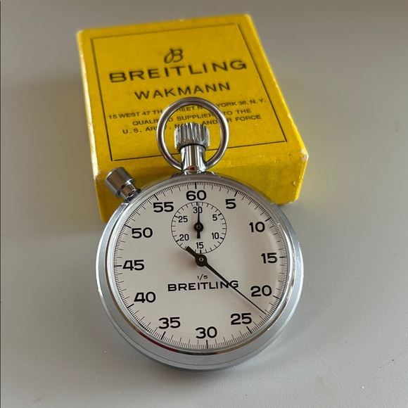 Vintage Breitling stopwatch Model 76 Mechanical winding watch Vintage circa 1940 - Picture 4 of 10